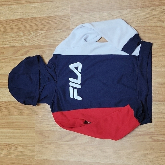 Fila boys size 7 hooded color block sweatshirt - Picture 1 of 5